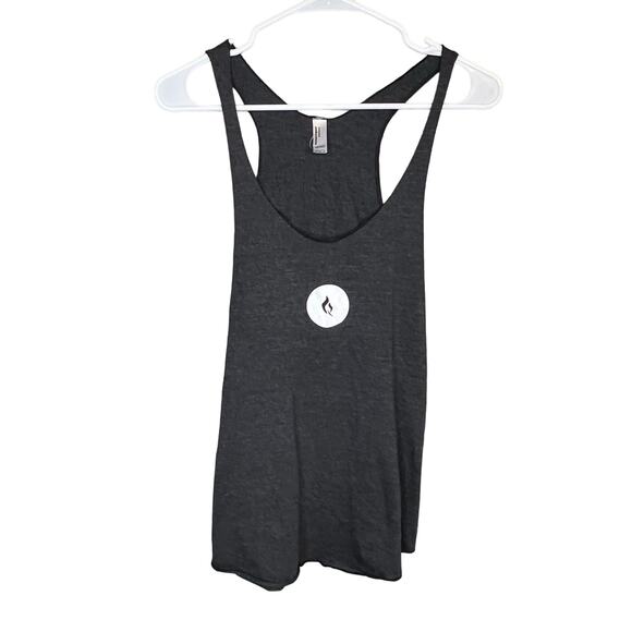 American Apparel Gray Creed Can You Take Me Higher Racerback Workout Shirt Large - Picture 1 of 11